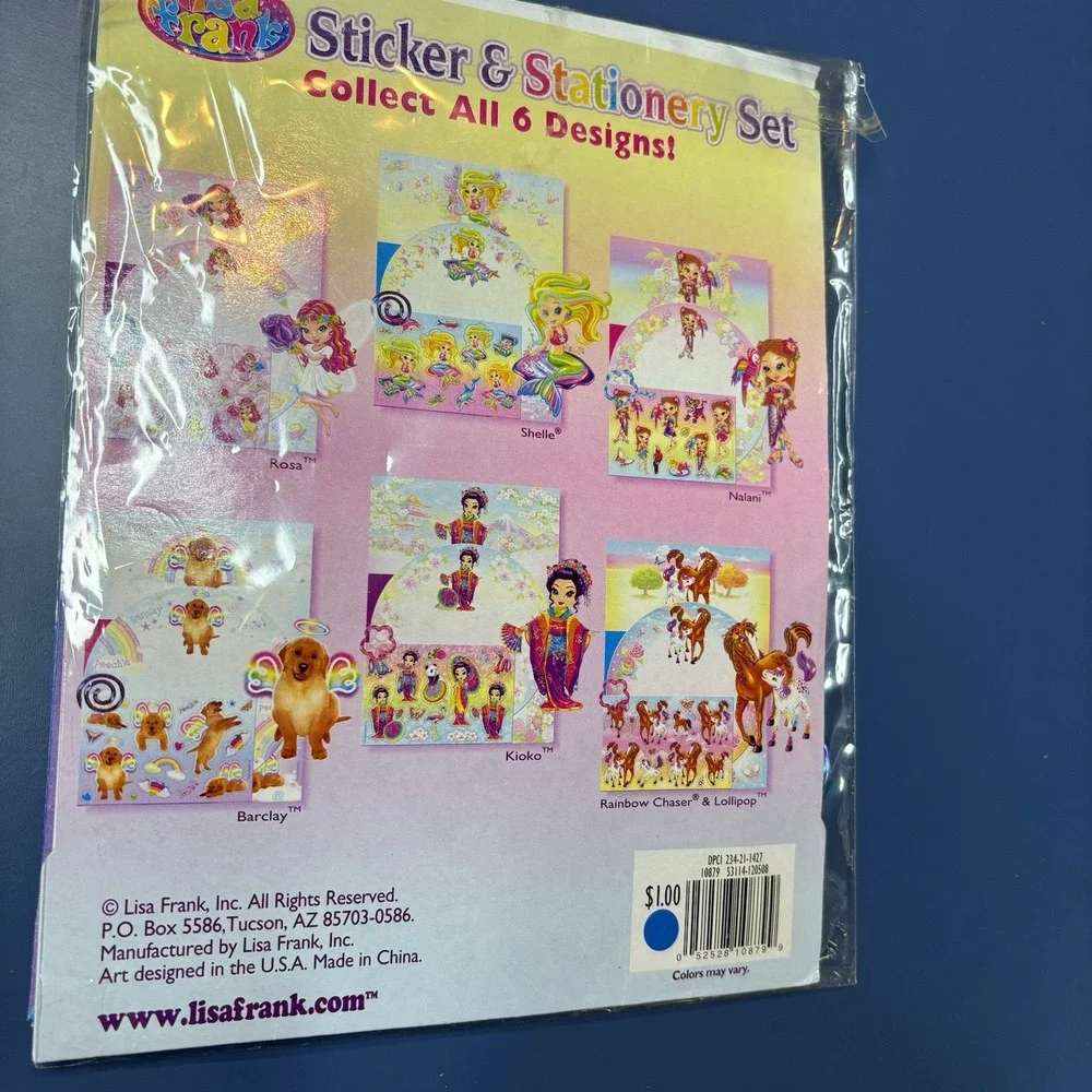 Vintage Lisa Frank Stationery Puppy Dogs Rainbow Labrador Retro‎ Y2K Stickers